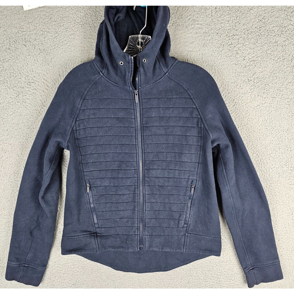 Lululemon Fleece‎ Be True Quilted Full Zip Hoodie Jacket Women’s 6